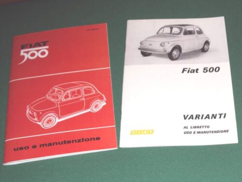 Libretti uso e manutenzione Fiat 500